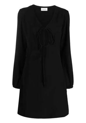 P.A.R.O.S.H. Abito V-neck keyhole dress - Black