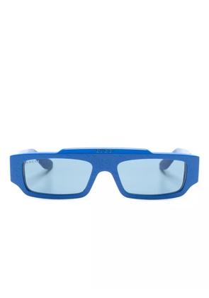 Gucci Eyewear GG-Supreme rectangle-frame sunglasses - Blue