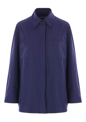 Alberto Biani pocket cotton-canvas shirt - Blue