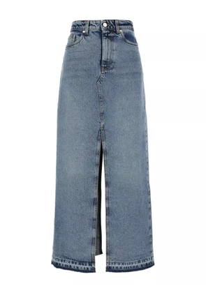 Stella McCartney split-detail denim skirt - Blue