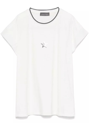 Lorena Antoniazzi glitter-star T-shirt - White