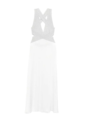 MARIUCCIA MILANO cross-back maxi dress - White