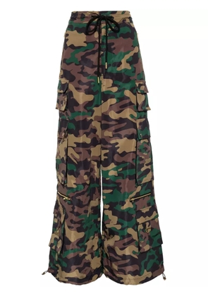 Cynthia Rowley camouflage track pants - Green