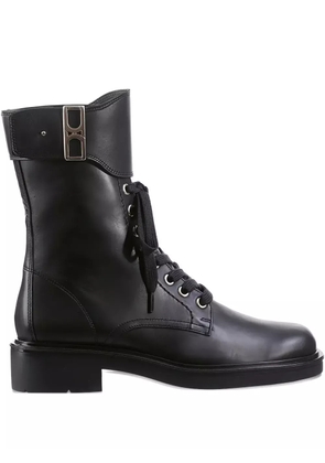 Hogl Nick lace-up leather combat boots - Black