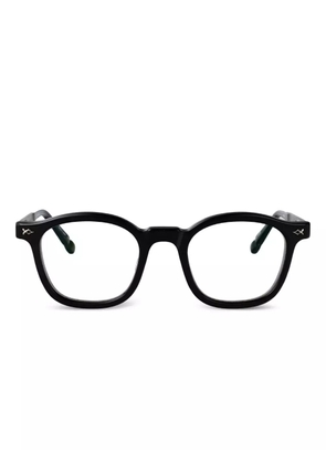 Matsuda square-frame glasses - Black