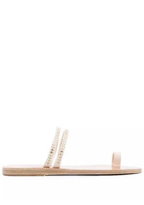 Ancient Greek Sandals Skalida open-toe slides - White