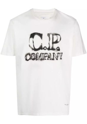 C.P. Company faded logo-print T-shirt - White