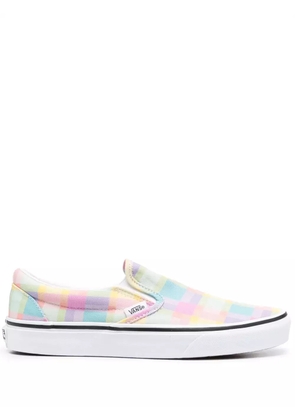 Vans Slip-On checkerboard-print sneakers - Yellow