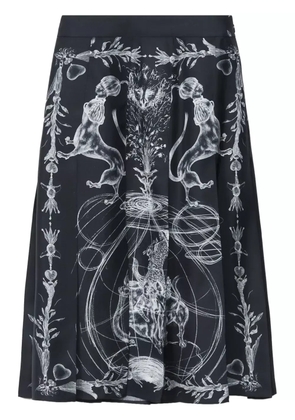 Fabiana Filippi printed silk skirt - Blue