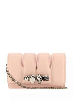Alexander McQueen The Slash leather clutch bag - Pink