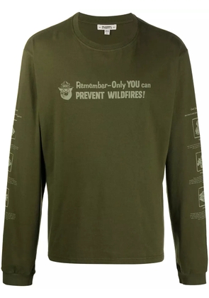 Phipps slogan print sweatshirt - Green