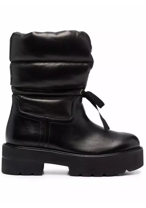 Stuart Weitzman quilted panelled ankle boots - Black