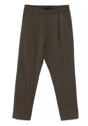 Low Brand virgin-wool tapered trousers - Green