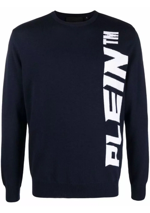 Philipp Plein logo-print sweater - Blue