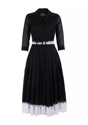 Samantha Sung Audrey button-up pleated dress - Black