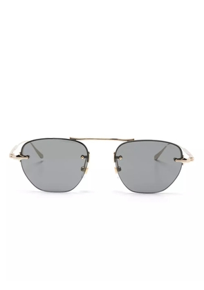 Montblanc pilot-frame sunglasses - Gold