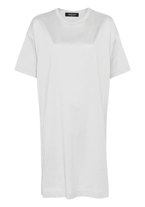 Fabiana Filippi round-neck short-sleeve dress - Grey
