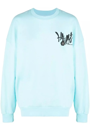 Philipp Plein Hawaii-print detail sweatshirt - Blue