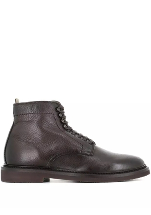 Officine Creative lace-up leather boots - Brown
