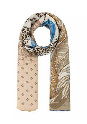 Ferragamo leopard-print silk scarf - Neutrals