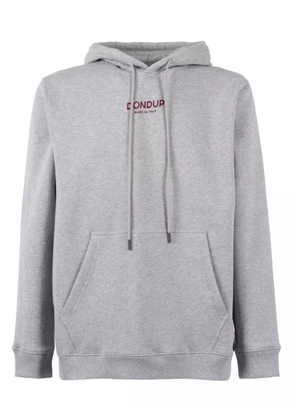 DONDUP KIDS logo-print cotton hoodie - Grey