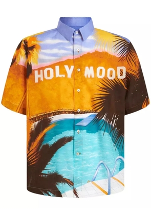 ETRO graphic-print short-sleeve shirt - Orange