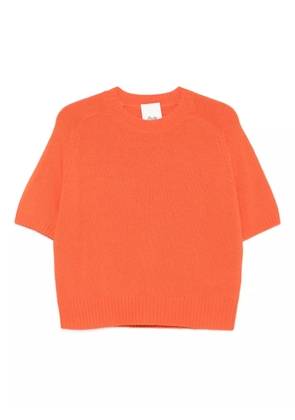 Allude short-sleeve sweater - Orange