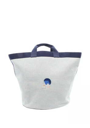 Hermès Pre-Owned 2010-2025 Toile Basket tote bag - Blue
