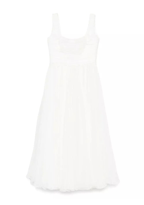 M.Marquise silk-blend dress - White
