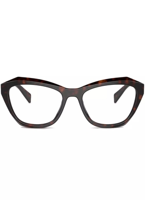 Prada Eyewear Symbole glasses - Brown