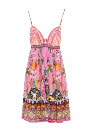 Camilla Patchwork Panorama dress - Pink