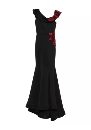 AAVVA sequin-embellished fishtail dress - Black