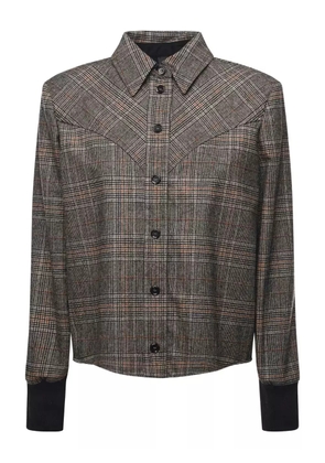 PINKO plaid buttoned shirt - Neutrals