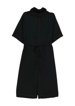 Kinyan Lam embroidered natural-dye shirt - Blue