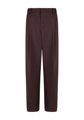 Elisabetta Franchi pleated-pocket trousers - Brown