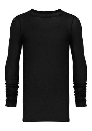 Rick Owens ribbed long-sleeve T-shirt - Black