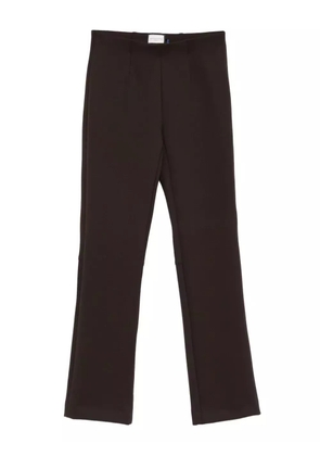 Seductive high-waisted trousers - Brown