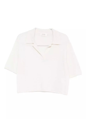 Lisa Yang polo-collar T-shirt - Neutrals