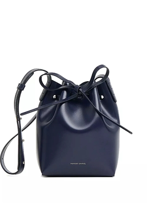 Mansur Gavriel mini leather bucket bag - Blue