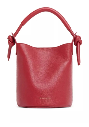 Mansur Gavriel knot-details bucket bag - Red