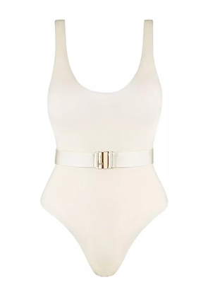 SOFIA ERHAN belted swimsuit - White