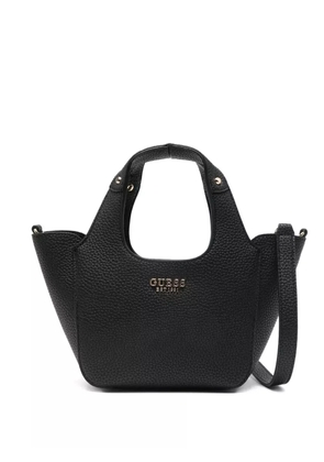 GUESS USA logo-plaque satchel bag - Black
