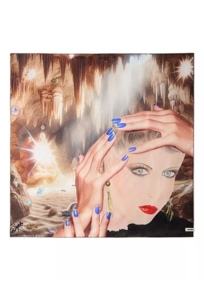 Sunnei Pascal printed scarf - Neutrals