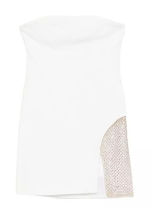 The Attico strapless mini dress - White