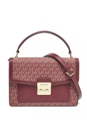 Michael Kors Vintage monogram-pattern shoulder bag - Red