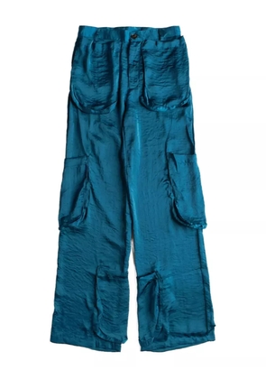 Edward Cuming wide-leg cargo trousers - Blue