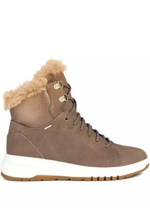 Geox trim-detail ankle boots - Brown