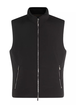 Moorer zip-front gilet - Brown