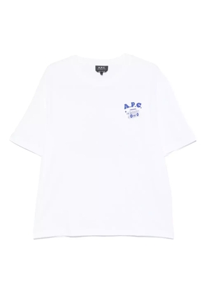 A.P.C. logo-print T-shirt - White