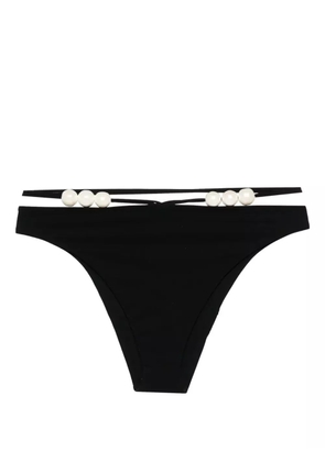 Magda Butrym pearl-detailed bikini bottom - Black